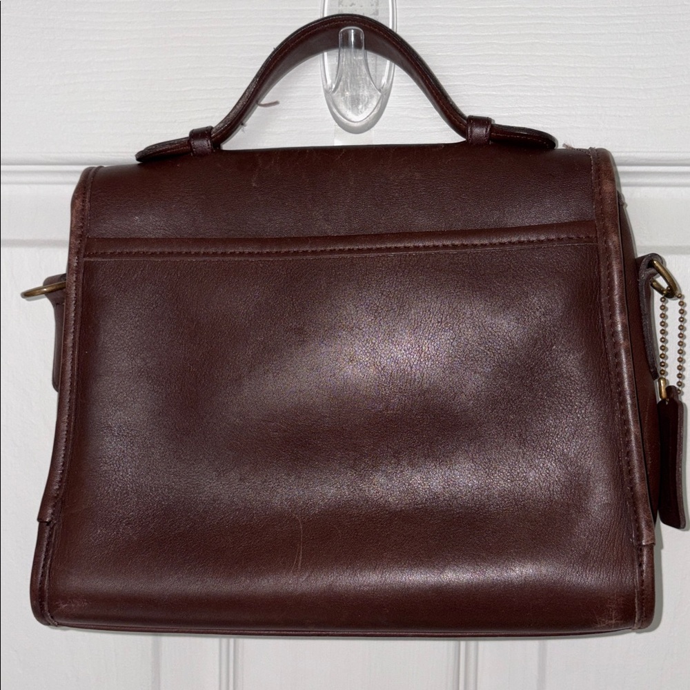 Vintage Coach Court Brown Satchel Bag 9870 - Picture 5 of 15